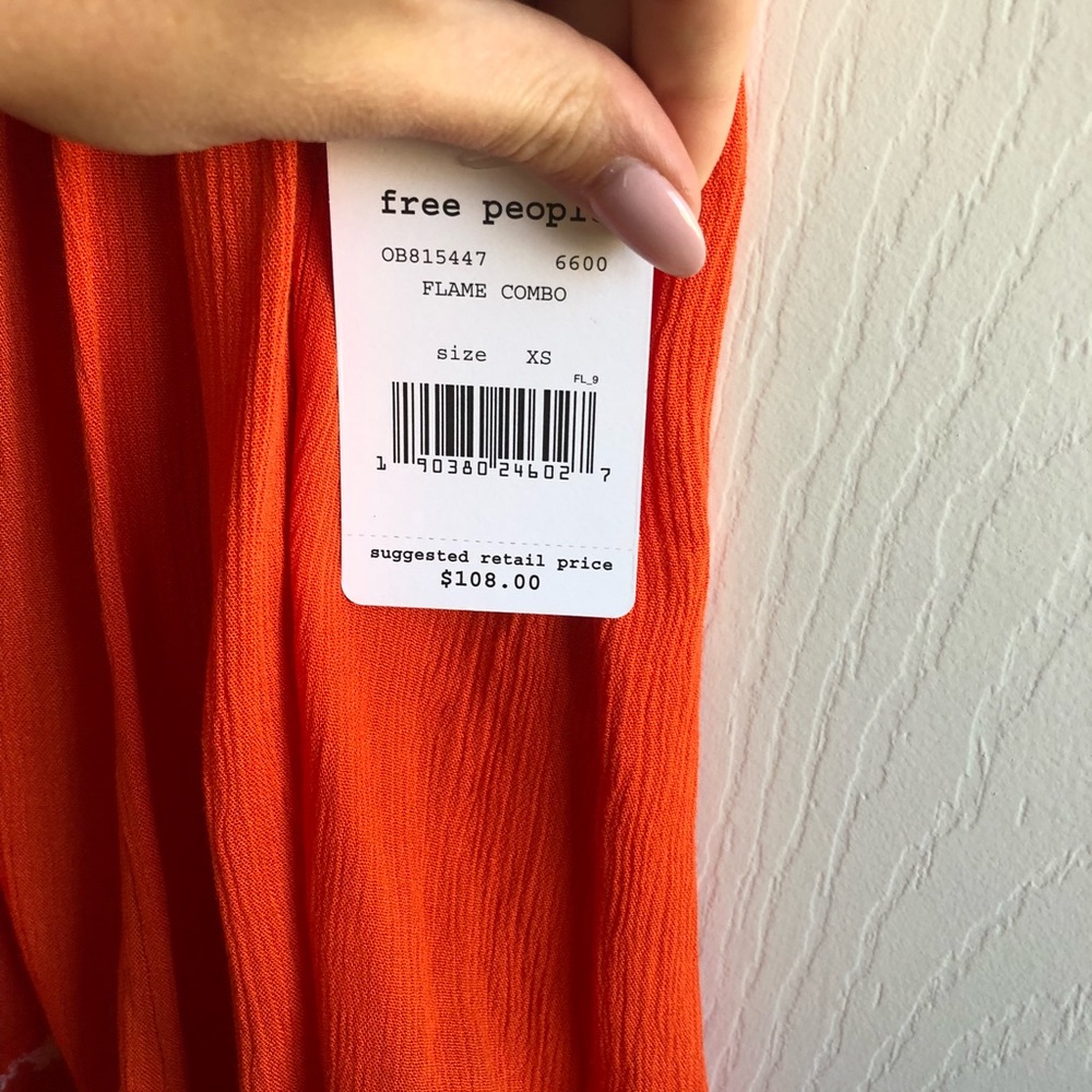 SOLD Free People Embroidered Shift Tank Blouse - Picture 5 of 6